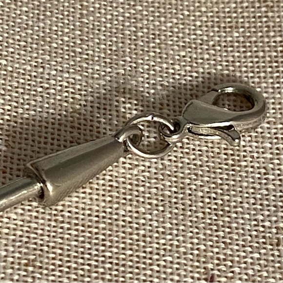 C 1946 Choker necklaceSilver Smooth boho retro style Charming Charlie - Picture 5 of 10